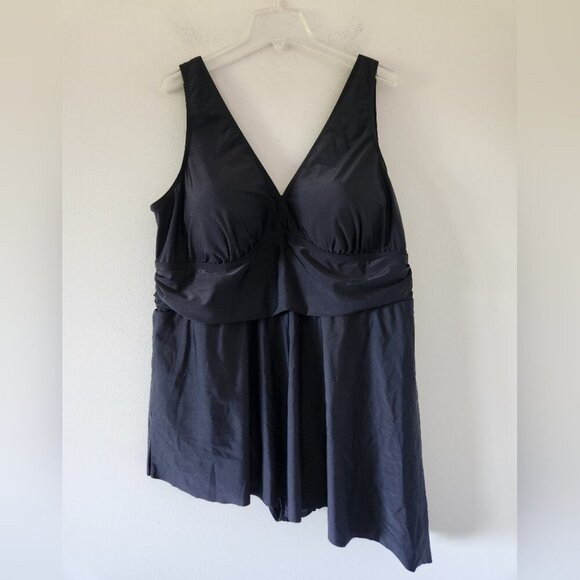 TORRID | Wireless Short Asymmetrical Swim Dress With Brief Sz 4X - Picture 5 of 8